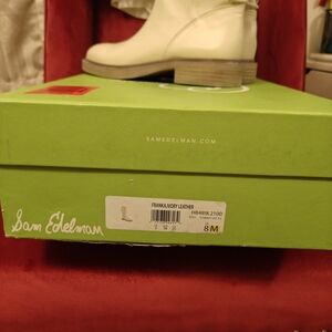 NWT Sam Edelman Ivory Leather Women's Boots